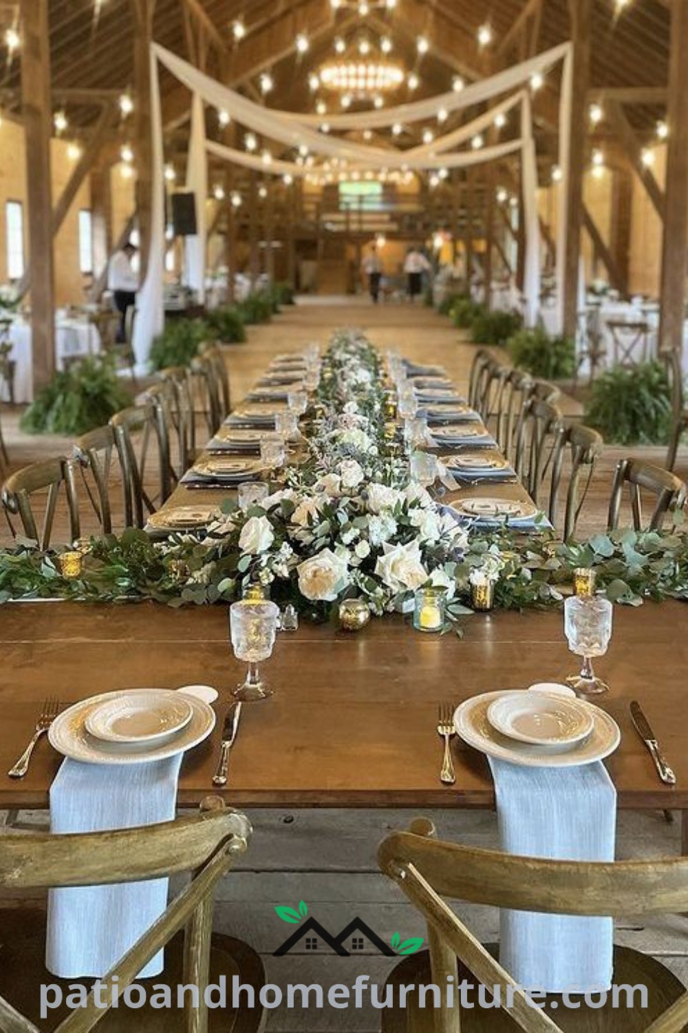 Elegant head table for wedding reception, featuring beautiful floral centerpieces and tasteful place settings, designed with cozy inspirations and decor ideas from wellnesswink.com.