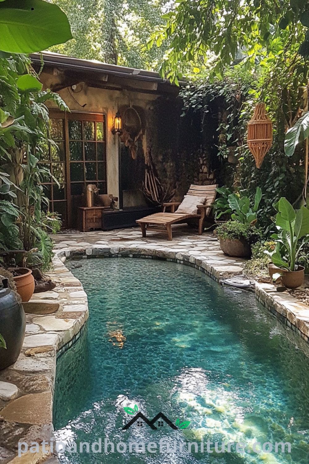 Inviting poolside retreat featuring small inspiring backyard pool from patioandhomefurniture.com, surrounded by lush greenery, cozy decor ideas, and perfect relaxation spots.